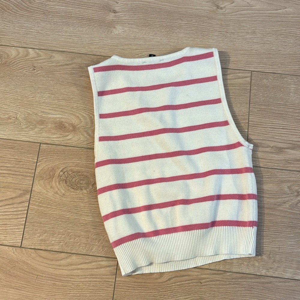 Dynamite Pink Stripes Ribbed Cami - Picture 4 of 4